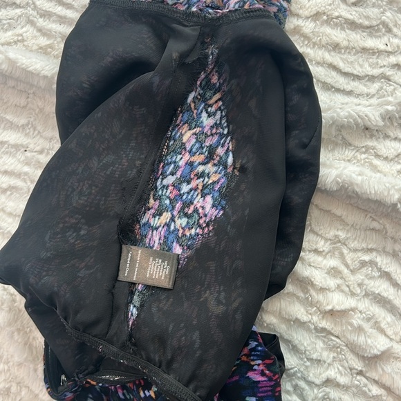 ASTR One-Shoulder Multicolor watercolor Bodysuit size medium women’s - Picture 2 of 4